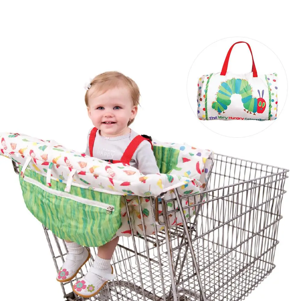 Младенческая Детская магазинная Тележка для покупок Подушка столик для кормления малыша наволочка портативный супермаркет торговый центр Ресторан - Цвет: Green