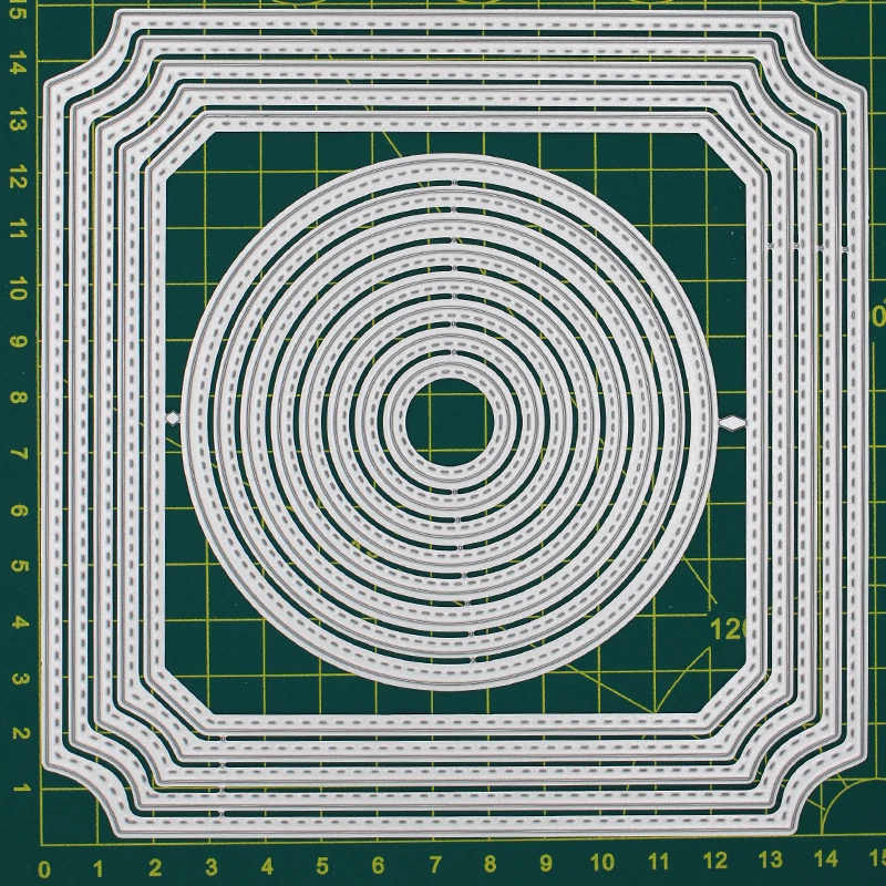 Рамки и квадратная металлическая резка Скрапбукинг альбом украшения тисненая картонная открытка Ремесло 149*149