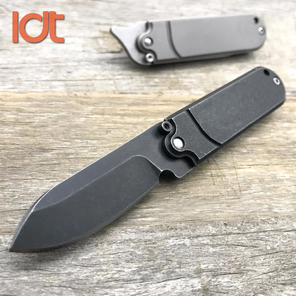 Buy LDT Bean Folding Knife Titanium Handle S35VN Blade