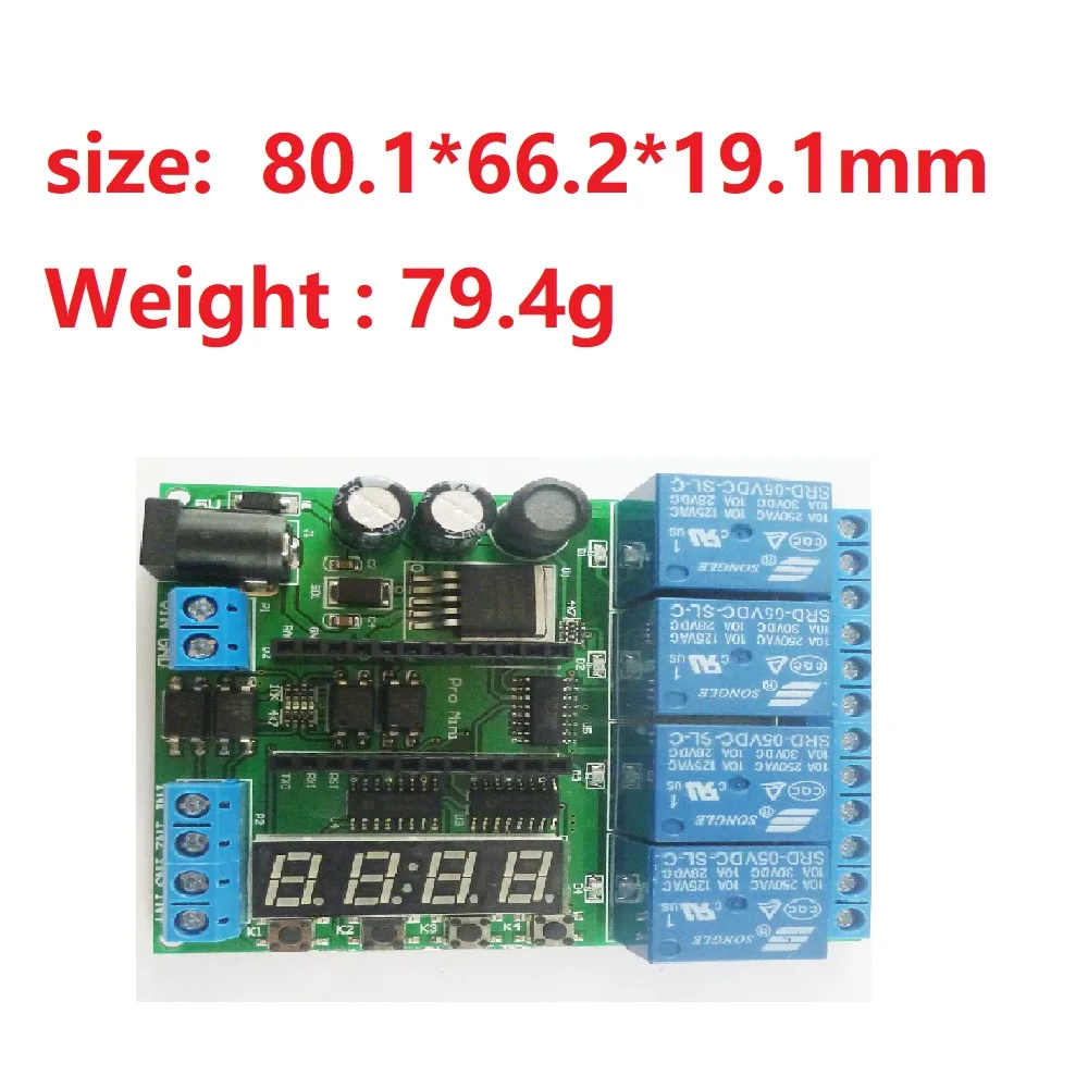 4 canais pro mini plc placa relé