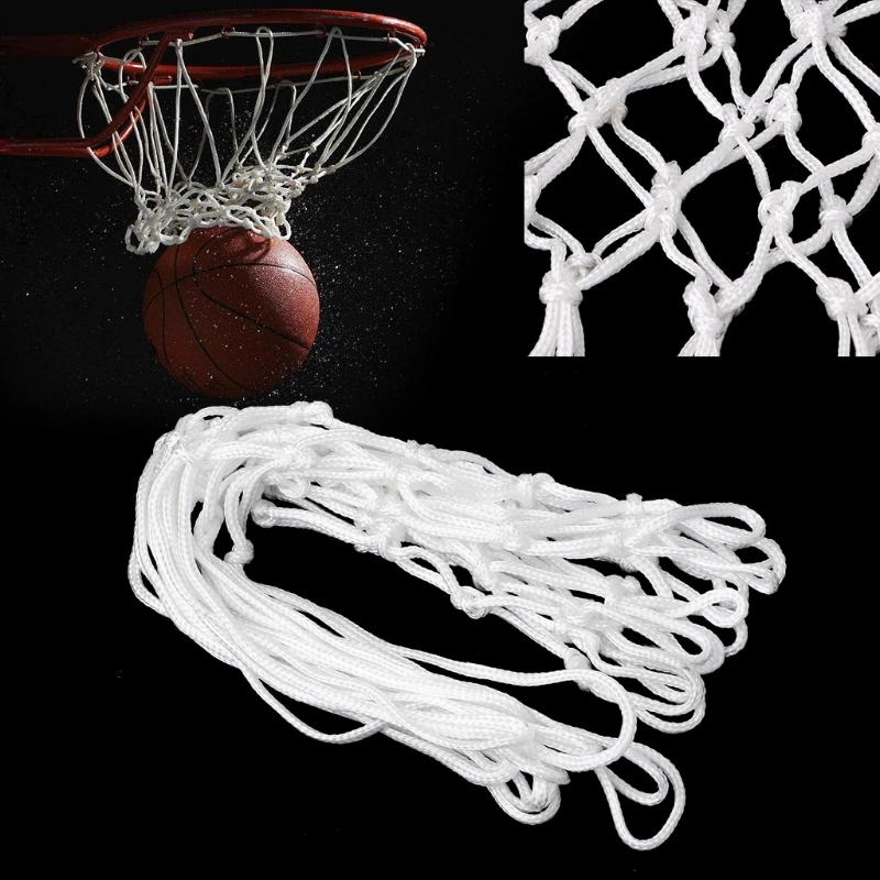 

Deluxe Non Whip Replacement Basketball Net Durable Rugged Nylon Hoop Goal Rim Mesh W15