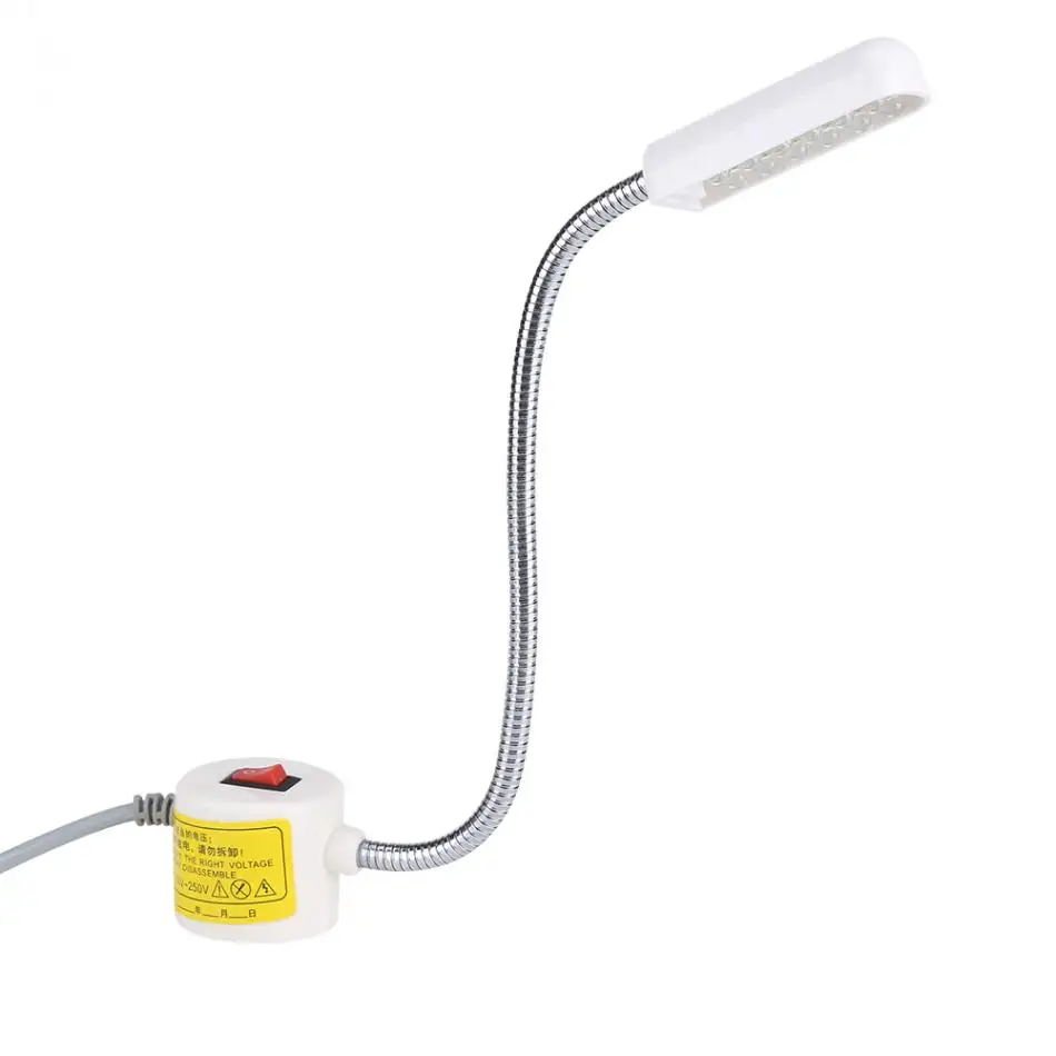 12 LED Магнитный рабочий свет AC 110 250V швейная машина гибкая USB лампа для швейной