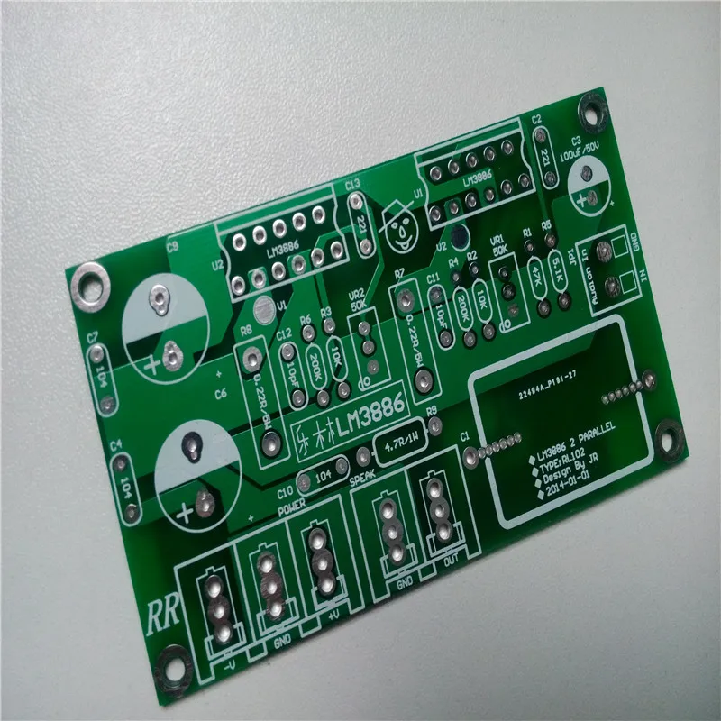2pcs LM3886 amplifier board mono parallel LM3886 PCB board amplifier