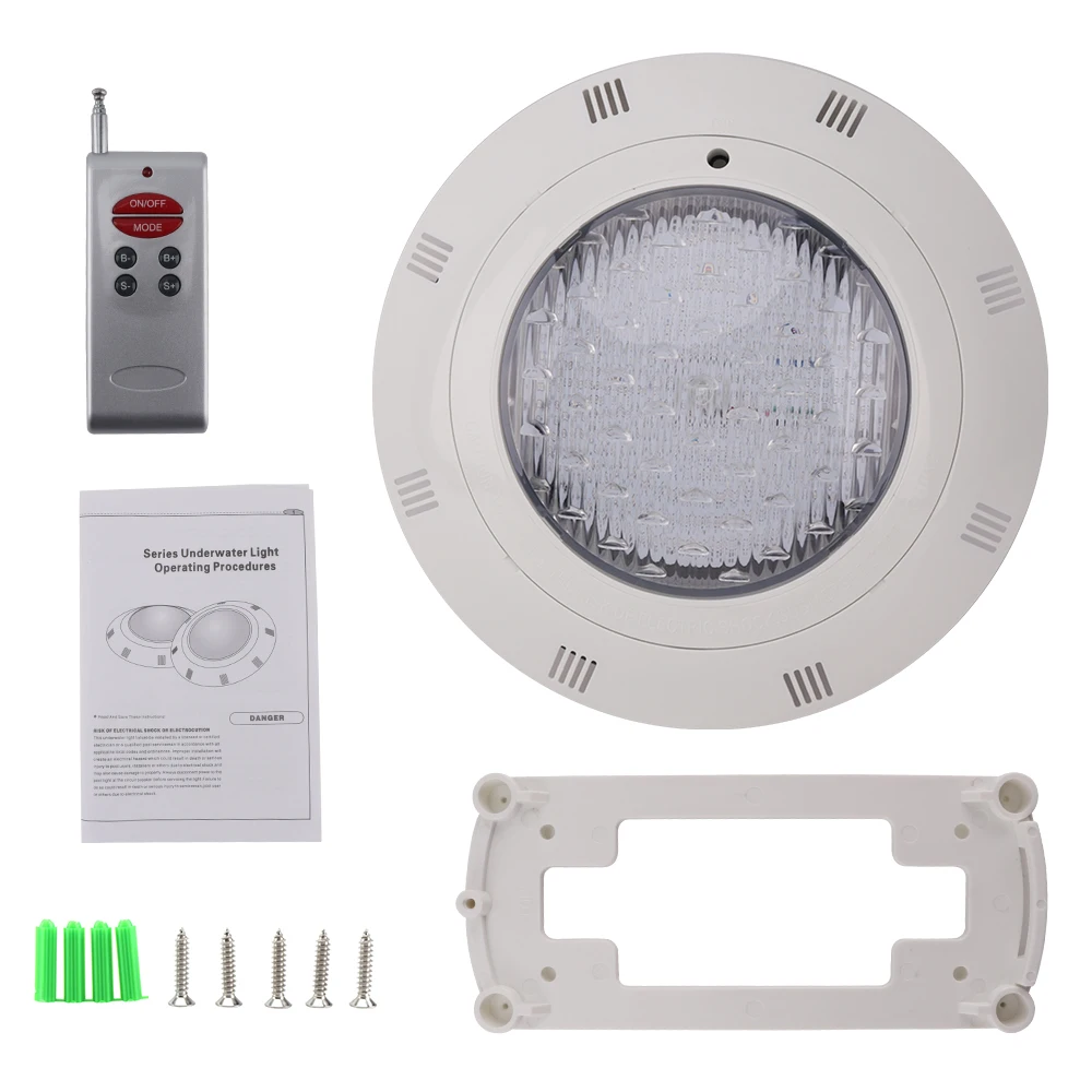 IP68 водонепроницаемый RGB светодиодный светильник для бассейна AC 12 в 18 Вт настенный пульт дистанционного управления красочный открытый светильник ing подводный светильник