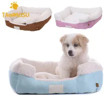 Супер теплая уютная собачья Лежанка карамельный цвет диван-кровать для щенка котенок кошек собаки питомник флисовые одеяла для собак высокого качества
