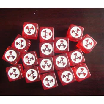 

40 PCS/Set Red Funny Dice 19*19mm Puzzle Game Send Children Gift