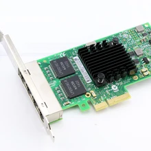 I350AM4 Чипсет 10/100/1000 M 4-Порты и разъёмы RJ45 PCI Express сервер Ethernet адаптер NIC