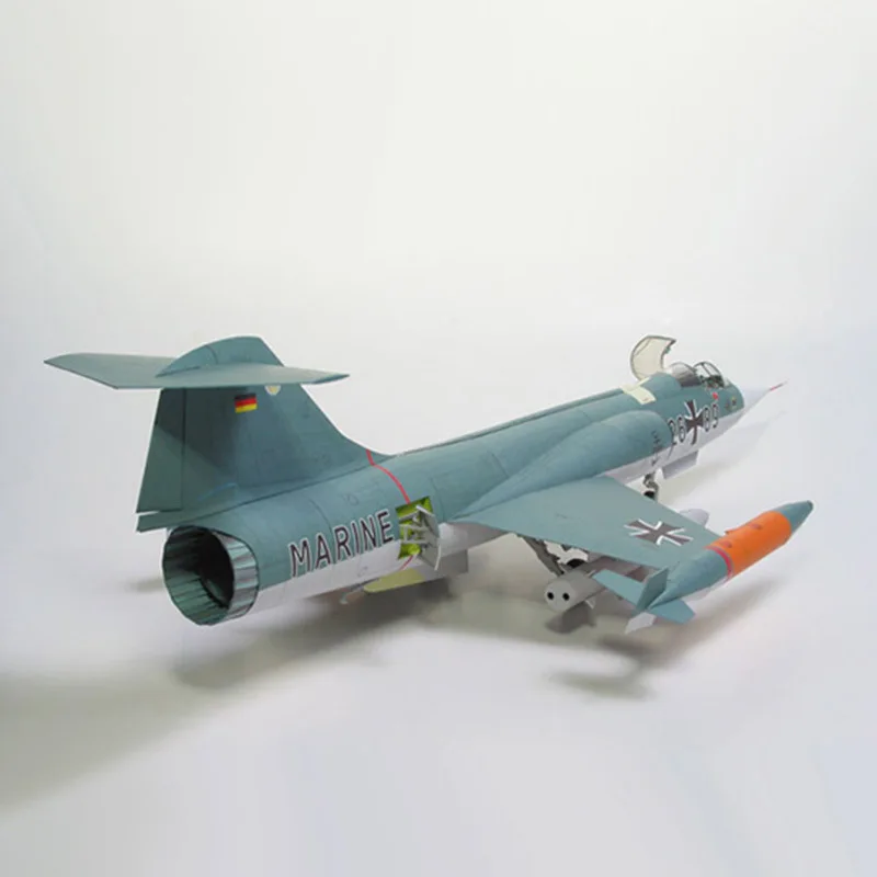 50 см 3D карта модель buliding DIY 3D F-104G бумажный боец модель самолет сборка ручной работы детские игрушки подарок 1:33