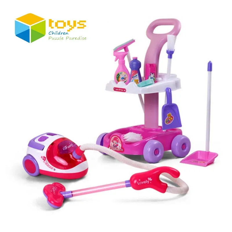 toy cleaning trolley with vacuum