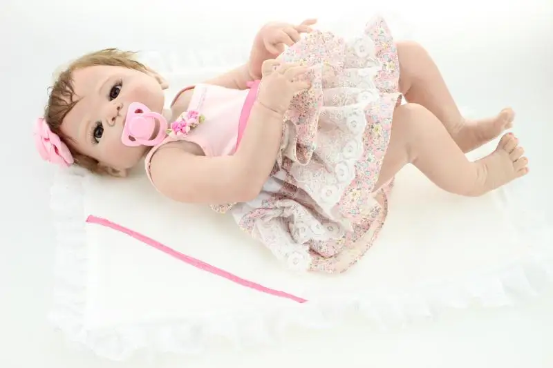 

NPK2016 Hot New Silicone Reborn Baby Doll smile toys Baby Pacifier Magnet Children 22 '' / 55 cm