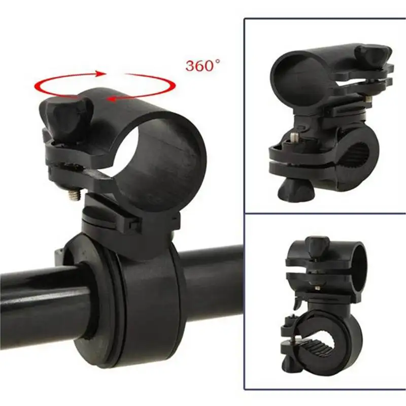 LED Flashlight Torch 360 Degree Bicycle Bike Cycling Mount Holder Clip Clamp TB