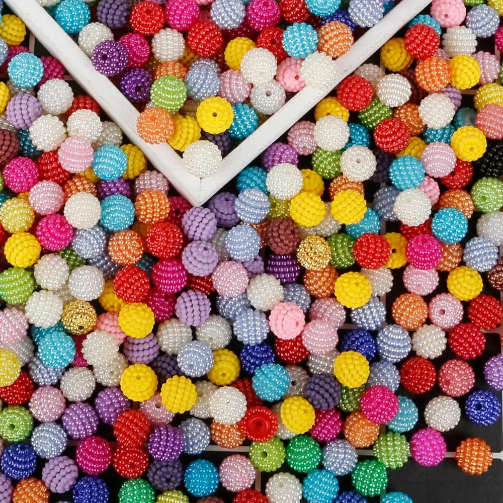 

10mm 50pcs ABS Imitation Pearl Beads Round ABS Plastic Spacer Beads Arts Crafts DIY Making Apparel Sewing Fabric Garment Beads