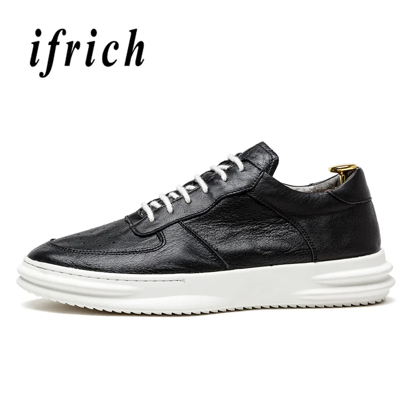 Couro Wearable Casuais Calçados Das White Dos Originais Homens Beige Peso Marca Leve black Genuíno Natural Masculinos Sapatos Sapatilhas Flats Homem De 6n6WHv8ta