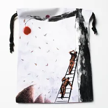 Новое поступление, сумки на шнурке, сумки для хранения на заказ, подарочные сумки с принтом, больше размеров 27x35 см, сделай сам, ваша фотография