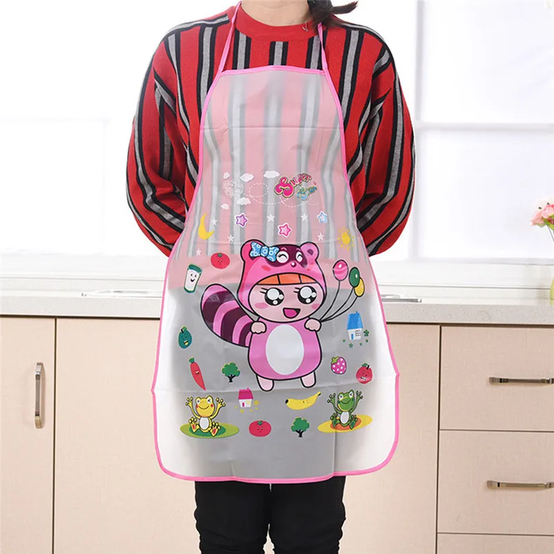 High Quality kitchen aprons for women Home Waterproof Cute Cartoon Kitchen Restaurant Cooking Bib apron dress avental 5S10#N (6)