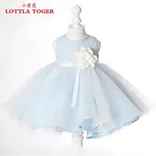 Г. Платье принцессы; элегантный светильник; голубое свадебное платье для маленьких девочек; кружевное фатиновое платье для дня рождения; элегантное платье с цветочным узором для девочек