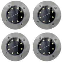 Дискотека с питанием от солнечной энергии 8 уличных огней открытый водоотталкивающий для патио ландшафтное освещение для террасы газон