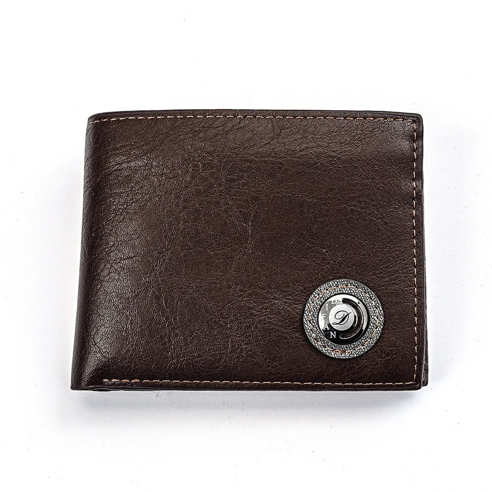 

Fashion and Leisure Zipper Short Men Purse Male Multifunctional Cards Holder Small Wallet Men Soft leather Money Clip Carteira