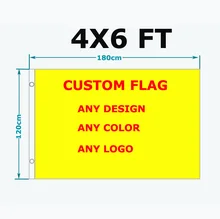 free shipping custom flag 120*180cm Polyester Customize Flags And Banners