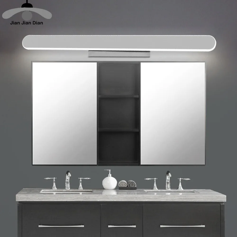 

JJD Nordic Modern Mirror Light Led Wall Lamps Home Decor Fixture Kitchen Bathroom Sconce Led Lights White Iron Acrylic luminaria