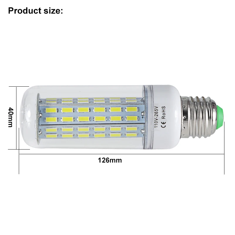 1X bombilla led e14 E27 B22 высокой мощности 17 Вт супер 110 v 220 v Кукуруза лампочка 1780 люмен новый чип 7030 78 светодиодов Главная lighitng лампы