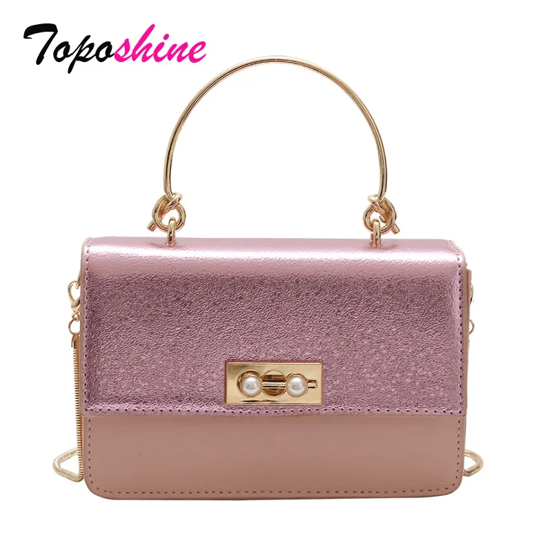 

Toposhine New Stitching Hit Color Handbag Fashion High Quality Temperament Casual Wild Shoulder Messenger Bag