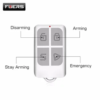 

Fuers Wireless Remote Control arm/disarm Detector Touch Keypad Panel GSM PSTN Home Security Burglar Alarm System