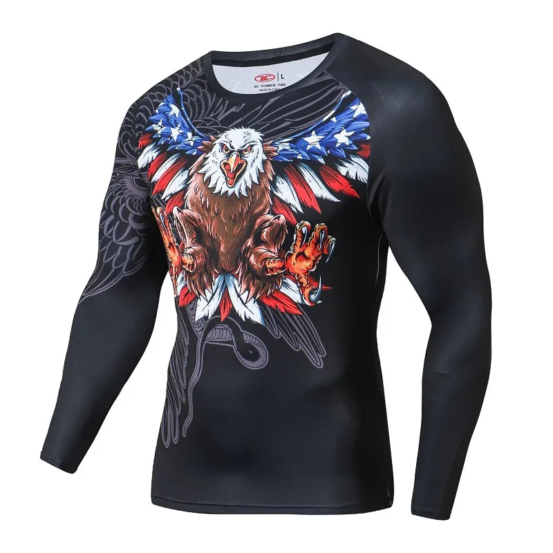 

Sports Gym Suit Mens Tights Quick Dry Breathable Running Climbing Gym Working Clothes T Shirt Workout Shirts Crossfit T-Shirt