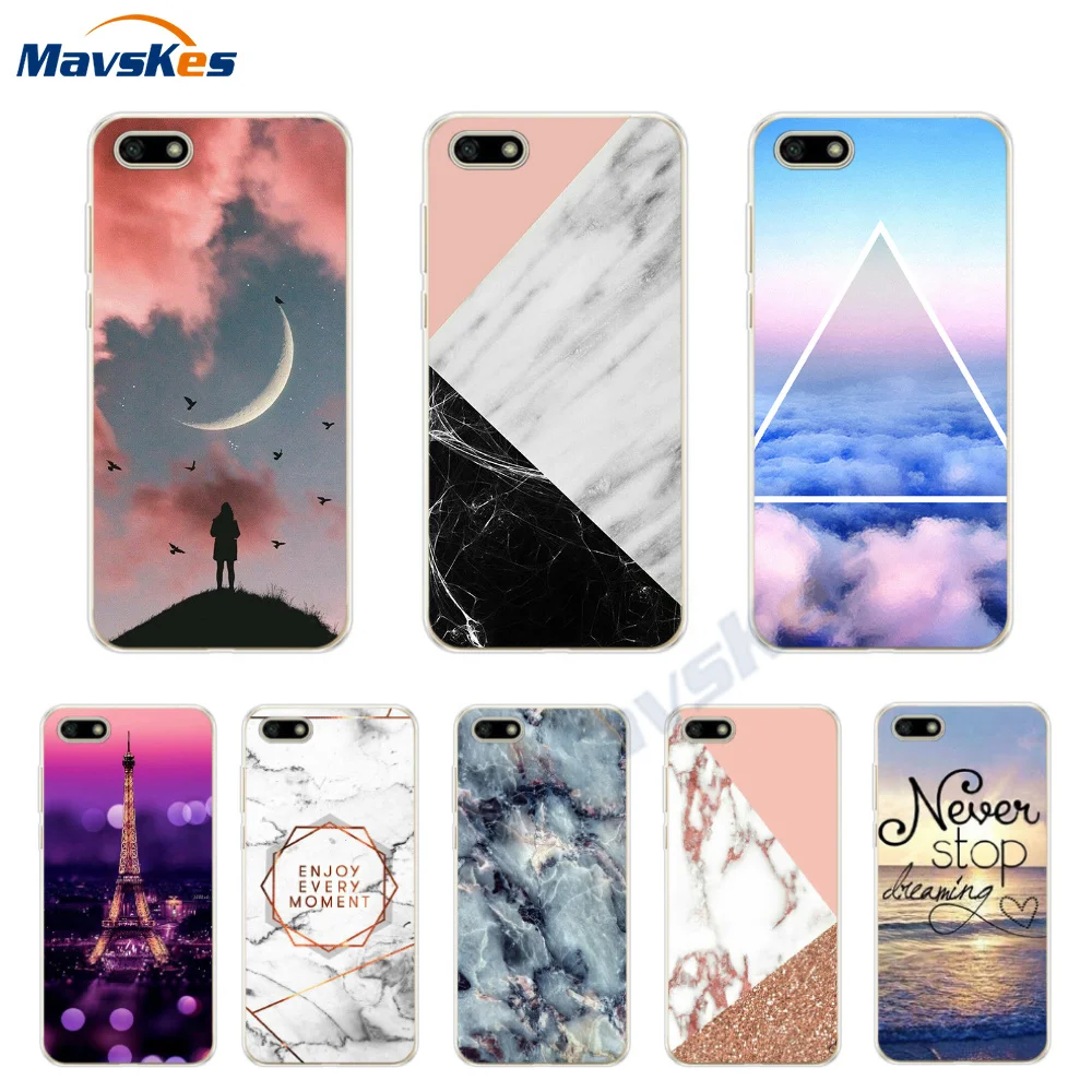 

Silicone Case for Huawei Honor 7A Case 5.45" inch Soft Phone Case on Huawei Honor 7A 7 A DUA-L22 Russian Back Cover Coque Bumper