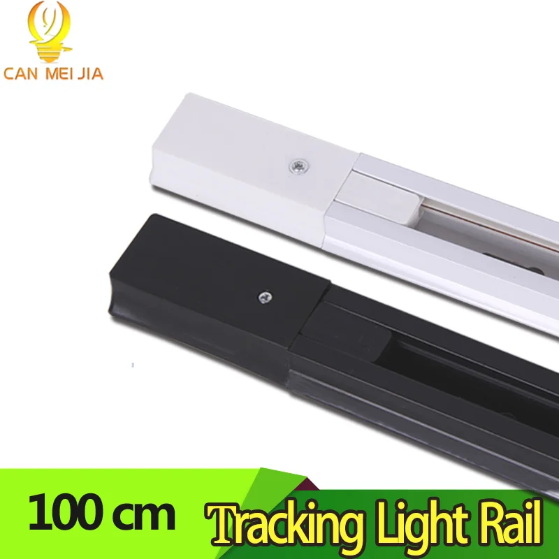 

4 Peices / lot Aluminum 1 Meter 1M 0.5M LED Rail track lighting fixture Universal Rails for LED Track Light Lamps Rail