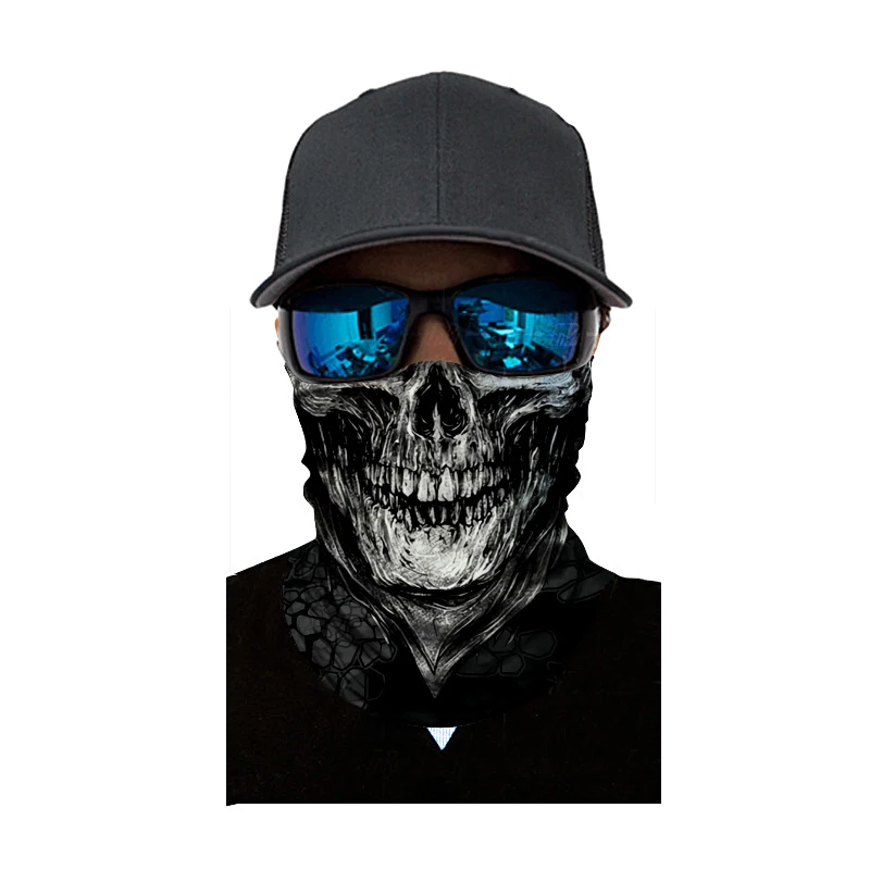 Мотоциклетная маска для лица крутой робот скелет маска на Хэллоуин шарф Джокер повязка на голову Балаклавы для езды на велосипеде Рыбалка Лыжный мотоцикл AC005