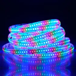 RGB 2835 Светодиодные ленты Light 234 светодиодный s/M 5 м 1170 DC 12 В гибкие Водонепроницаемый IP65 диод лента красочный сон ТВ Фоновые украшения