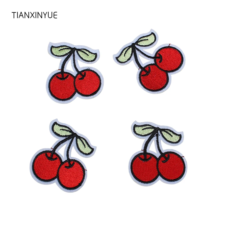TIANXINYUE 20 шт./лот вишневые нашивки вышивка глажка аппликация скрапбук утюжок для
