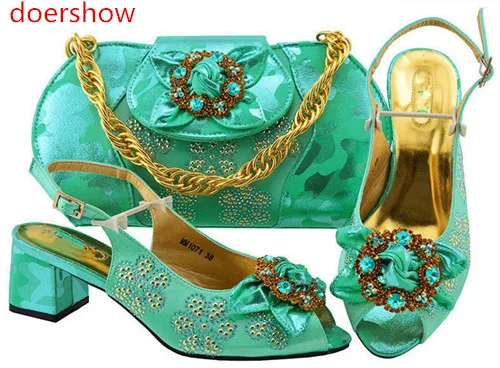 Doershow/Модная итальянская обувь и сумка в комплекте синего цвета
