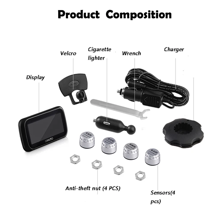 U903 TPMS Car tire pressure monitor system10