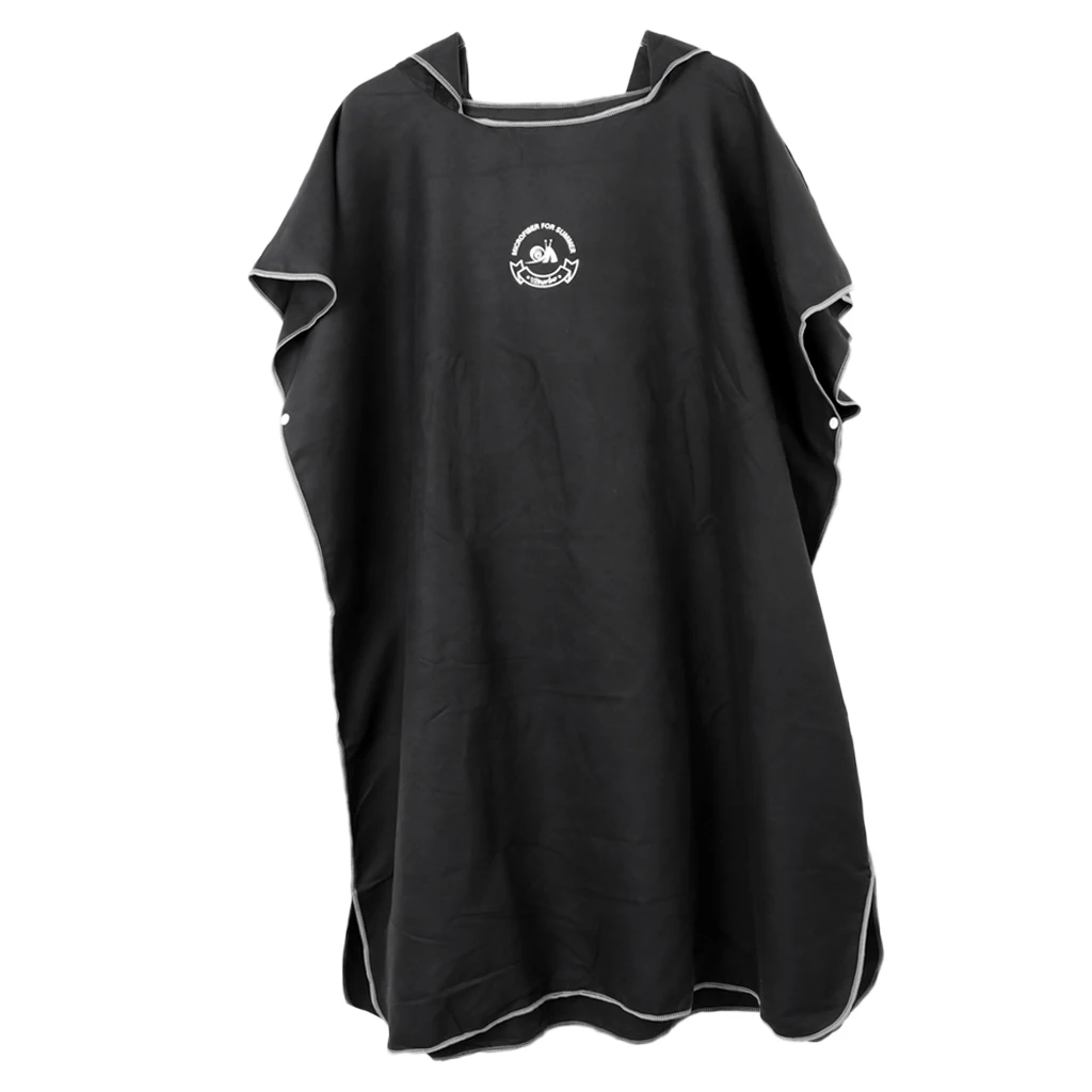 Unisex Mens Womens Surf Beach Swimming Poncho Wetsuit Changing Robe Towel & Hood for Swim Pool Kayak Kite Surf - Choose Colors