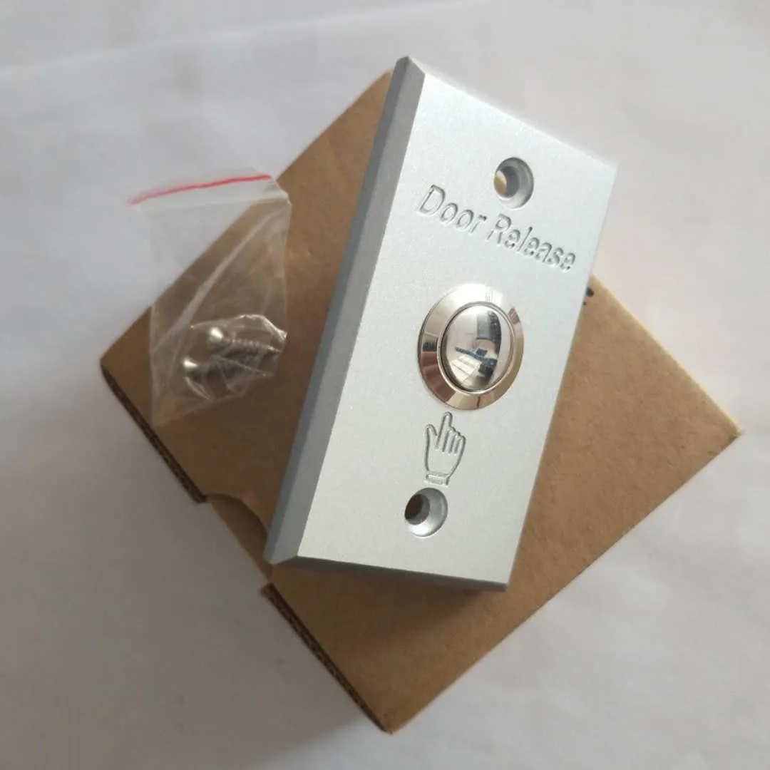 

Padlock Lock Small Metal Door Switch The Hollow Frame Special Aluminum Alloy Panel Normally Open Push Button Access Control
