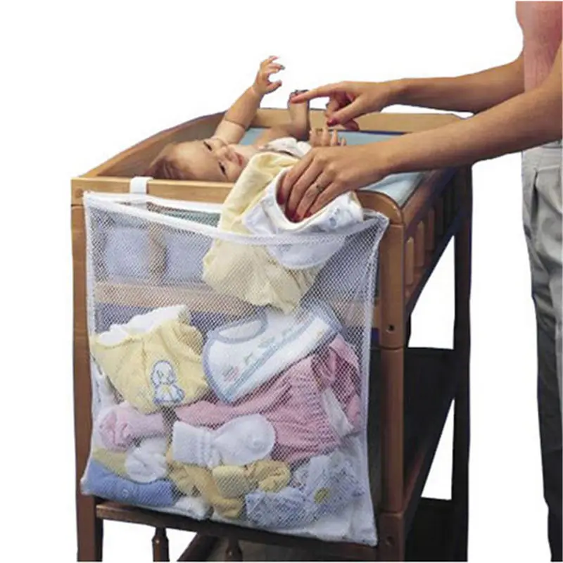 Visitable Baby Bedside Pouch Bag Bathroom Mesh Bath Toy Storage Bag Bed