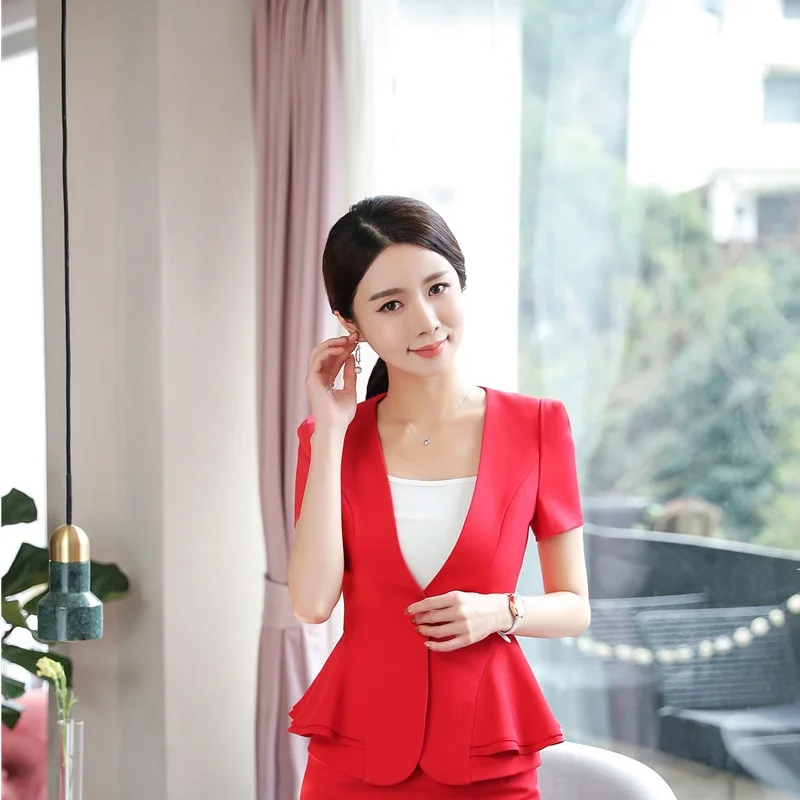 short sleeve plus size blazer