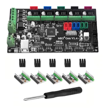 

3D Printer MKS Gen V1.4 3D Printer Controller Board+TMC2208 Stepstick Stepper Motor Driver Module Carrier with Heat Sink