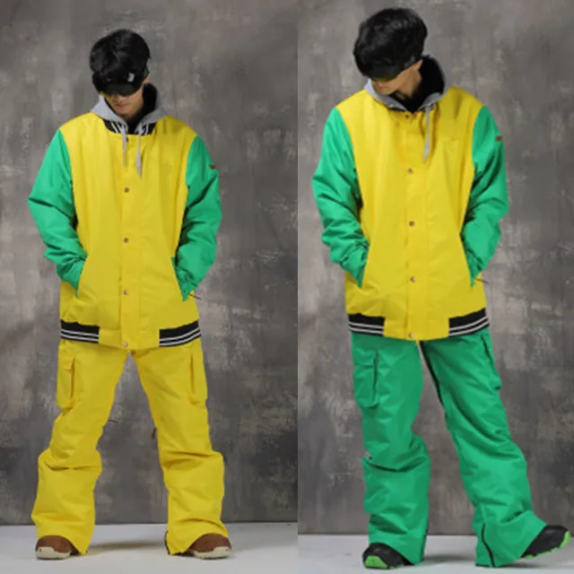 Cheap DHL Free shipping 2016 New Design Men's Suit  high quality ski jacket + pants waterproof breathable snowboarding jacket