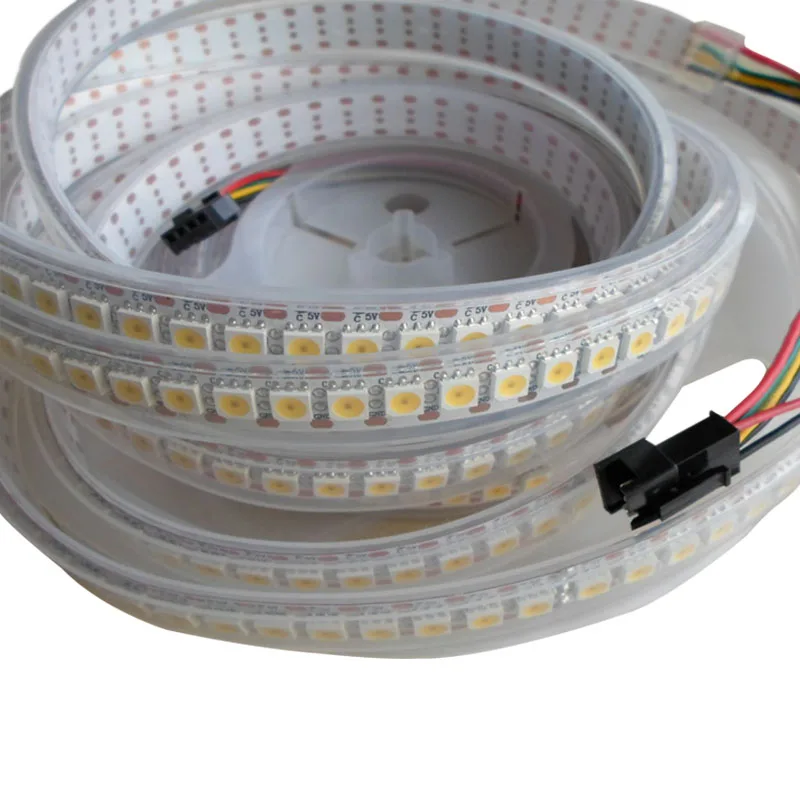 5mx высокое качество адресуемых apa102 5050smd ww/cw/СЗ гибкие светодиодные полосы 144led/72LED/60LED /32LED/м, белый PCB Бесплатная доставка