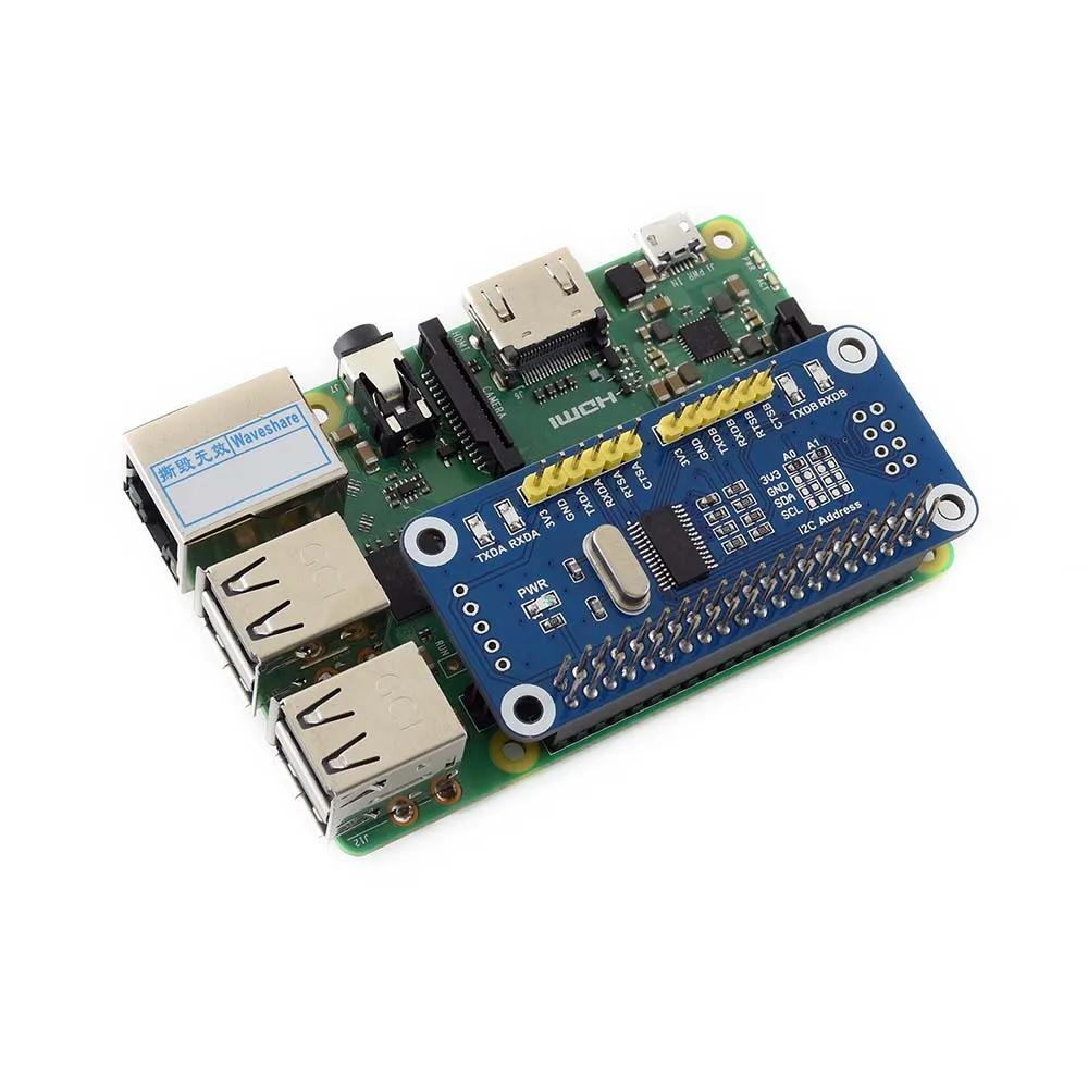 Расширительная шапка последовательного интерфейса для Raspberry Pi Zero/Zero W/Zero WH/2B/3B/3B +