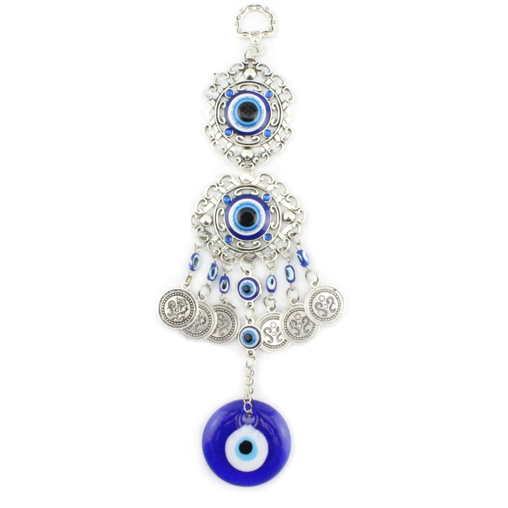 Nazar Boncuk Turkish Eye Porte-cl/és Bleu