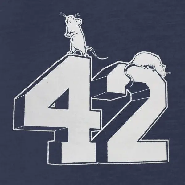Модная мужская футболка бесплатная доставка Hitchhiker's Guide to the Galaxy вдохновленная 42