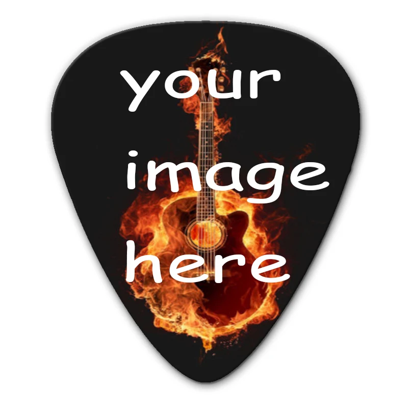 

Custom Personalized electric Guitar Picks×100pcs Print Your Own Logo diy your band guitar accessories