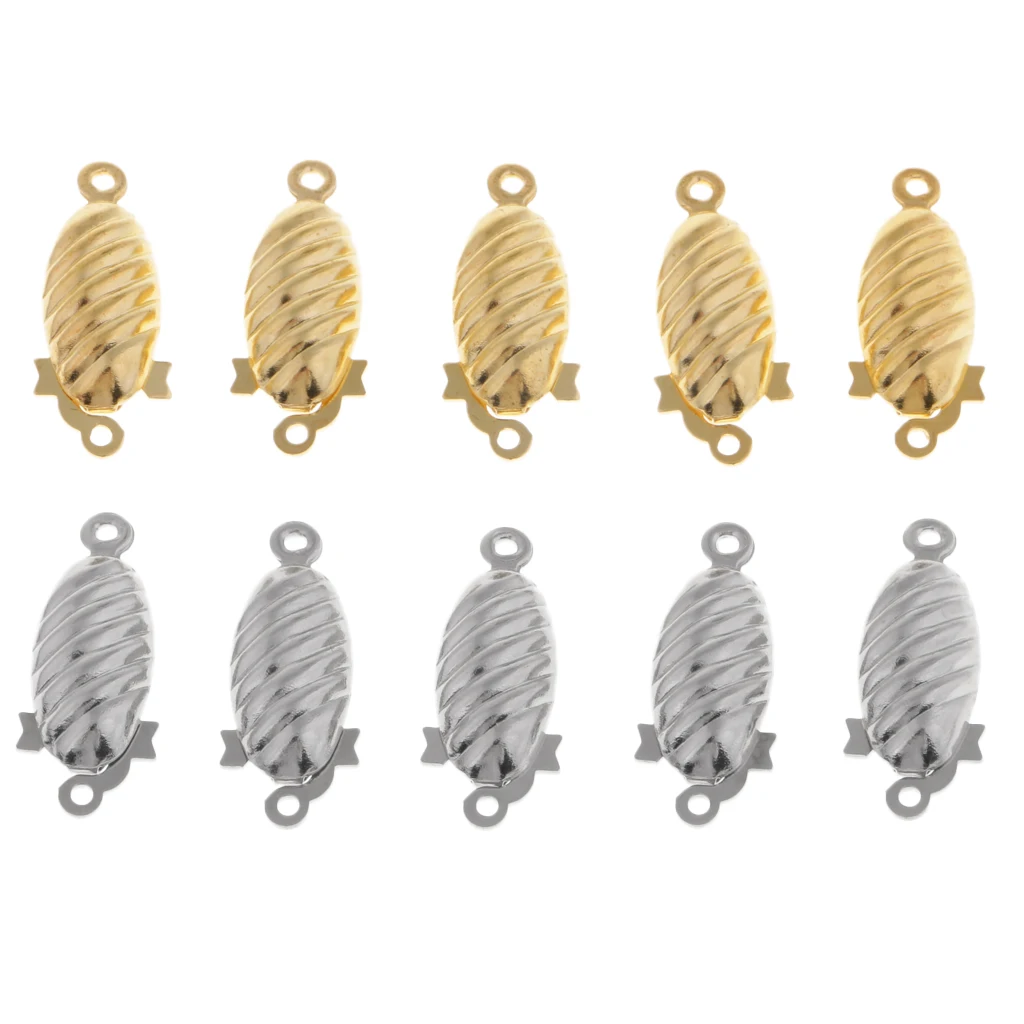 10pcs Metal Bracelet Necklace Jewellery Findings Connectors Box Clasps Buckles DIY Crafts Jewelry