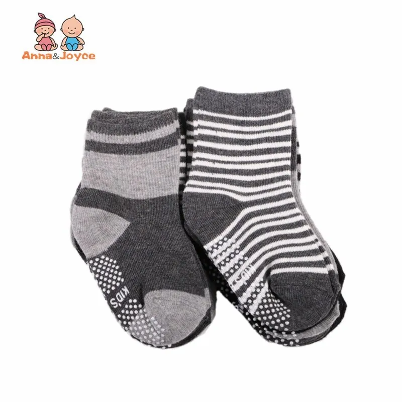 Meias de Borracha Meias de Assoalho Pares Lote Algodão Bebê Antiderrapante Pequenas Crianças 1-3 Anos 12 - 100% 3 High Quality Mamãe e Bebê