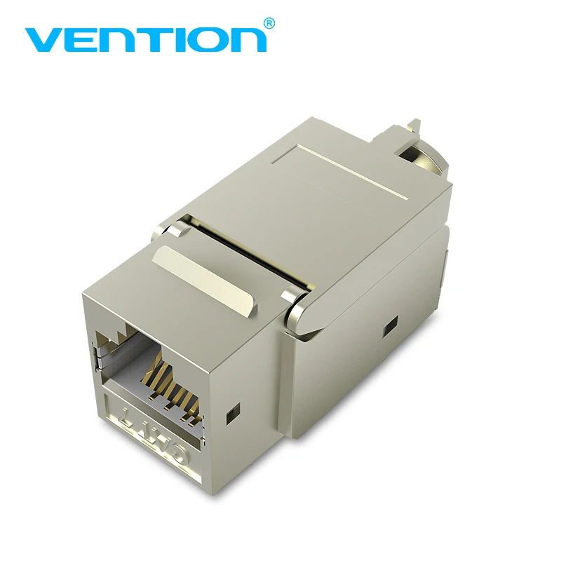 Vention Cat7 разъем Ethernet RJ45 модульный Ethernet кабель Глава Plug позолоченный Cat 7 щит сетевой разъем для сетевой кабель