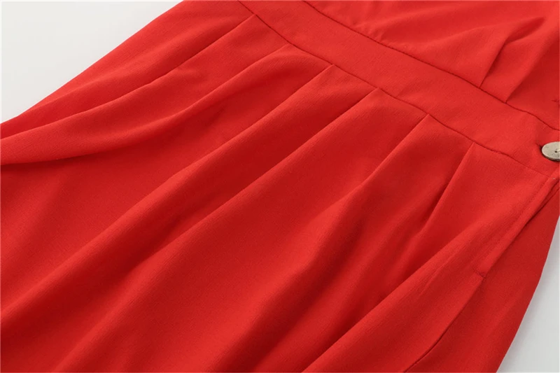 Новое Женское летнее красное платье с ремешками и открытой спиной